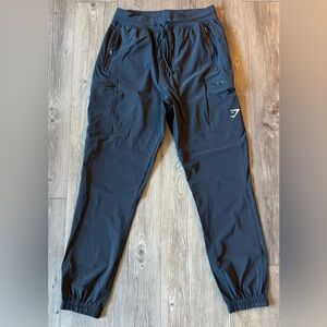 Gymshark Black Cargo Sweatpants/Performance Joggers, Men’s Medium, NWOT